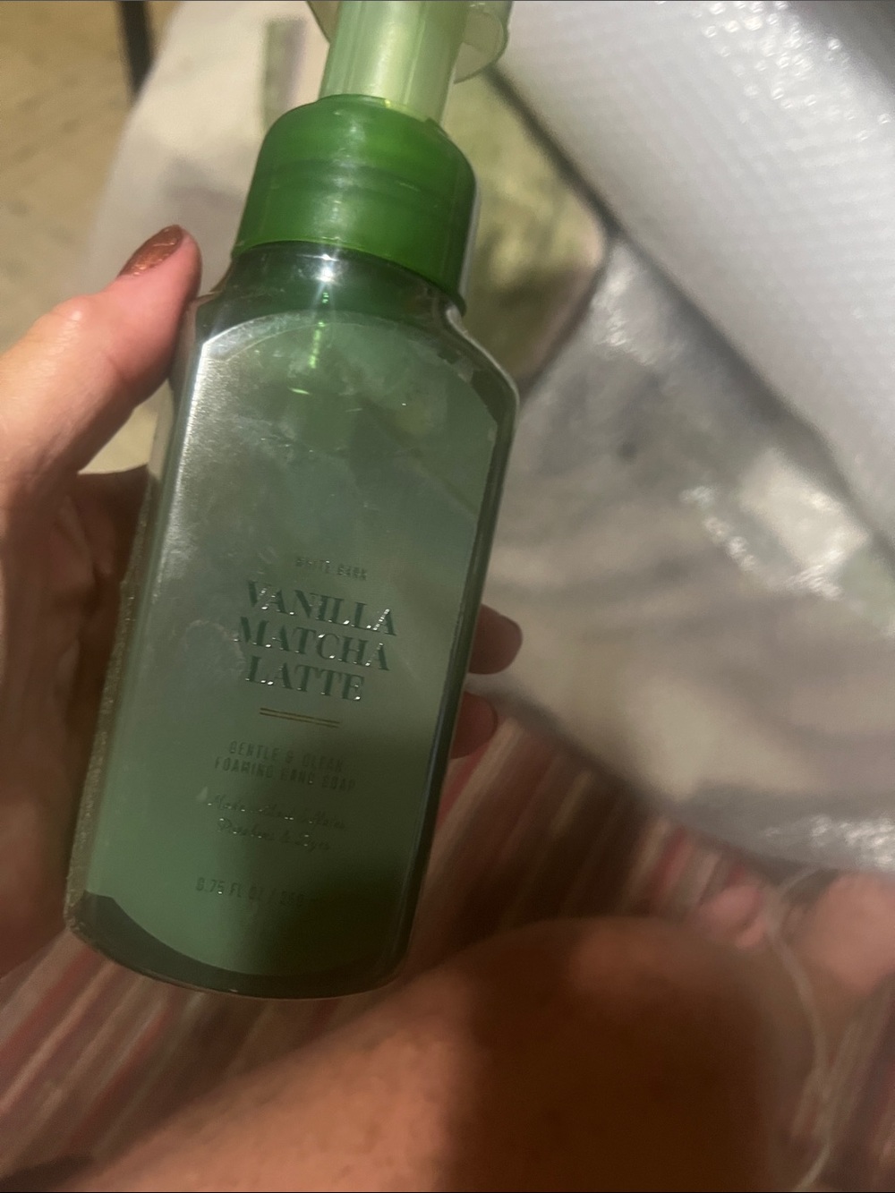 Lot Vanilla Matcha Latte Foaming Hand Soap - Green Bottle